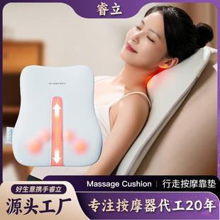 按摩靠垫超薄行走按摩腰颈两用腰靠腰背揉捏按摩仪两用背部按摩器