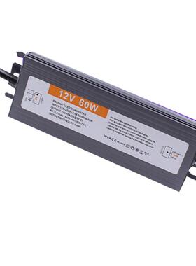 IP67超薄防水开关电源12V5A60W恒压驱动灯箱灯条安防监控电源12V