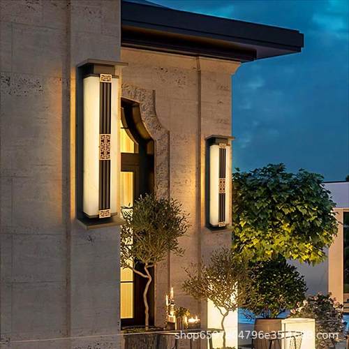 太阳阳能户条外防水壁灯简约仿云别墅庭院台室BD-003外长石大门两