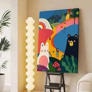 奶油al202411风玄沙装饰画巴多胺抽象艺术关挂画高级感客厅发背景