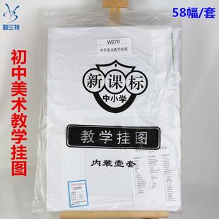 中学58送幅美术教学挂图开铜版DPN纸欣对赏挂教图育配厂家直销