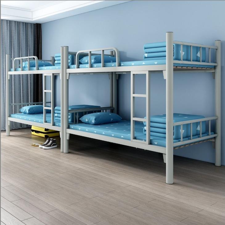 上下低铺铁架床双架宿舍上下层工地高架子床员工宿舍下铁床单人床