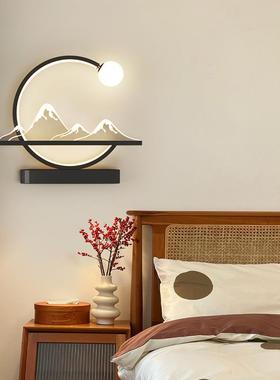 新中式山峰壁灯风28804卧室床头灯装饰中国禅意过道客厅电灯视景