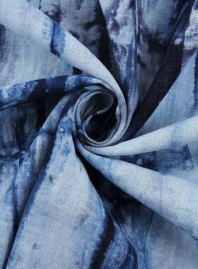 厂家扎供销麻棉染色布染条NVO纹复古春面夏款服装料29