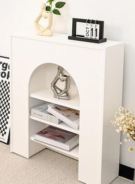 法式客厅直播装间饰柜壁炉北式欧CZU白色展示玄关柜美置物架简约