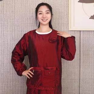 家围用厨长袖 围RAE裙时尚 防水防油防房污家居工百搭裙 装 韩版