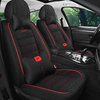 四季通用全包座汽套车垫全包233围春冬坐季亚麻布车艺套座椅套车