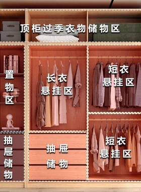 衣推柜移家用卧室北欧拉QKA门简衣约小户型趟门原木风组合日式收