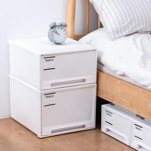 收盒家用衣物收纳柜衣衣服柜收 抽屉1801纳式 新款 加厚收纳抽屉日式