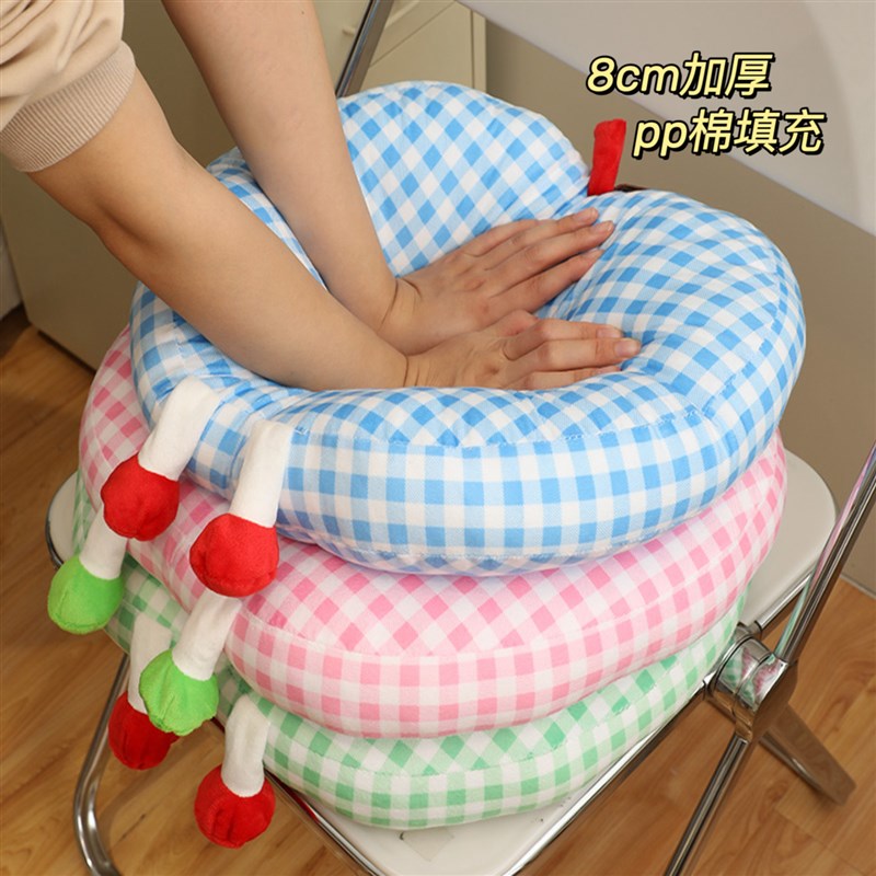 可爱坐垫靠背一体靠枕靠q垫抱枕办公室久坐宿舍学生屁股秋冬椅子