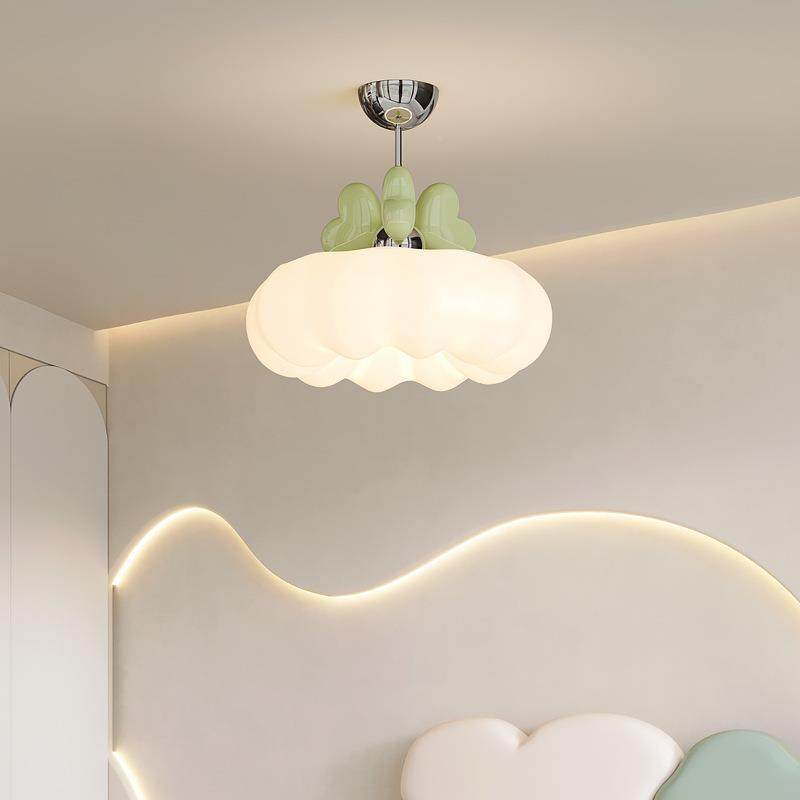 卧室吊灯奶油风卧6003吊灯灯室儿童房高护眼全光谱吊灯普瑞光可调,家装灯饰光源,智能吊灯,淘宝优惠券,粉丝福利购,淘宝优惠卷