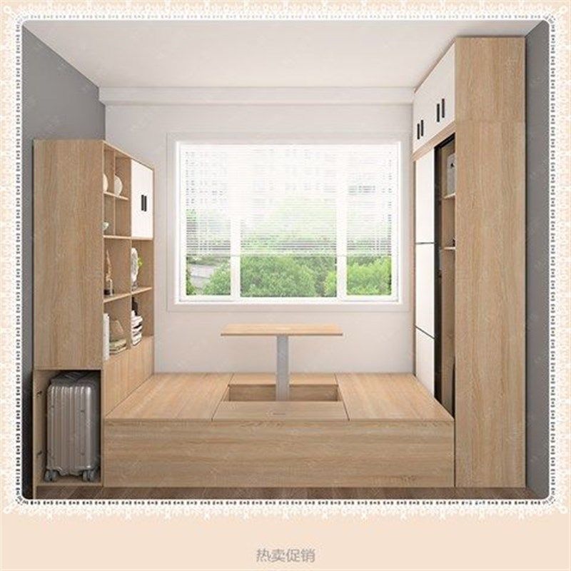 新定制衣柜床榻榻米床储物床小户型卧室床双人床升降储物床榻榻米