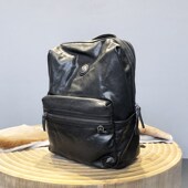 双肩包男士 值得入 大咖 牛皮背包复古电脑包休闲真皮大包书包潮