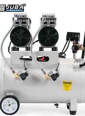 飓空压机800W泵2气泵无油静音压缩176/7机家X用打霸气木工喷漆