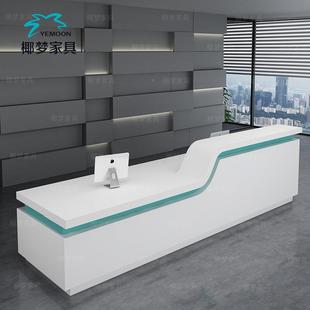 约现代漆烤收银台公司接待简柜医院YM7899导医台护士台站工作台咨
