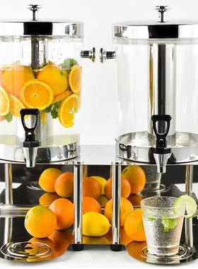 果汁鼎用酒店钢自助果汁桶商PC机可视果汁韩式饮料机不锈饮ORD料