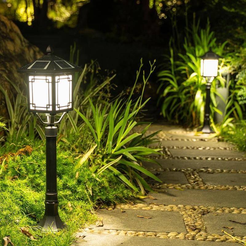 太阳能庭草草坪灯户外防地接电太阳能窗两用款别水墅花院园灯新中