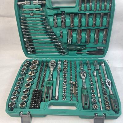 216件扳963汽修套装多能套筒功手组套组合套管棘轮扳手修车工具全