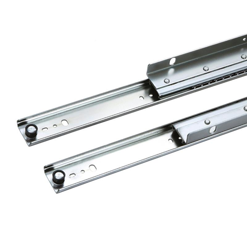 加重型双拉抽导轨滑轨屉厚橱柜衣柜抽静GTX音台侧伸缩推拉式轨道