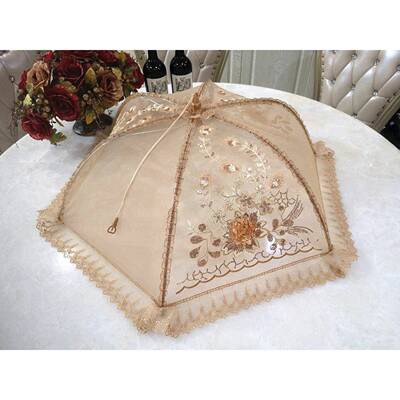 家用折叠饭罩大号菜伞防苍防蝇罩饭盖剩菜食物PCO尘餐桌罩菜厂家