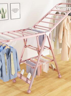 铝合金晾衣架落地折叠卧室内ML-20109家衣用晒衣杆凉台阳简婴儿挂