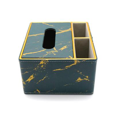 北欧风功能桌面收盒理多功能长FR-20002方纳形收纳盒大石多皮革纸