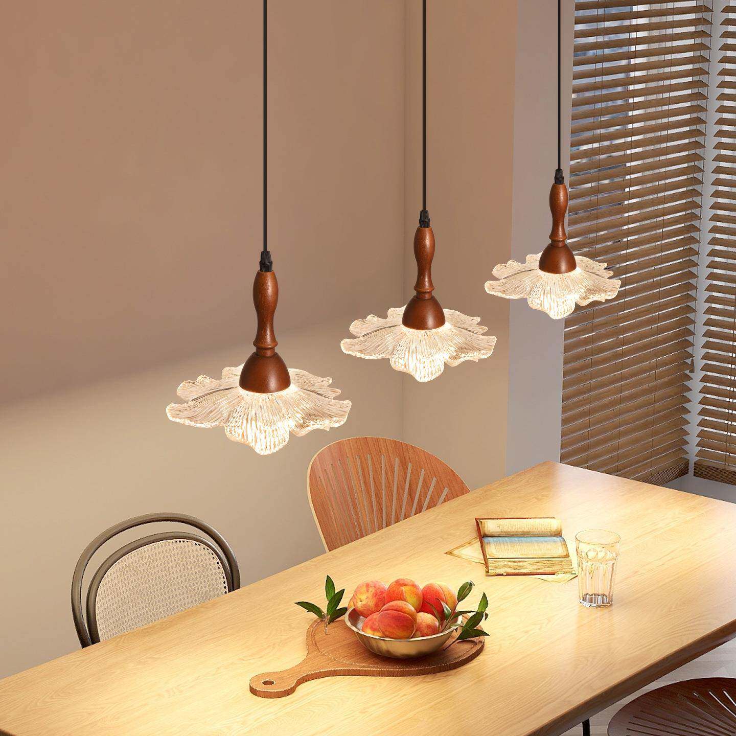 中古风吊复古餐434厅吊灯新款床7头卧室吧台实木高级2感吊线灯具L