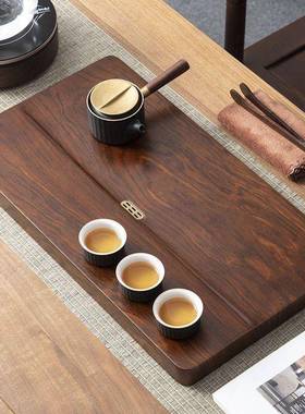 大号干泡茶台带茶排水平面大板NIV茶盘茶一件起批海子竹台中式