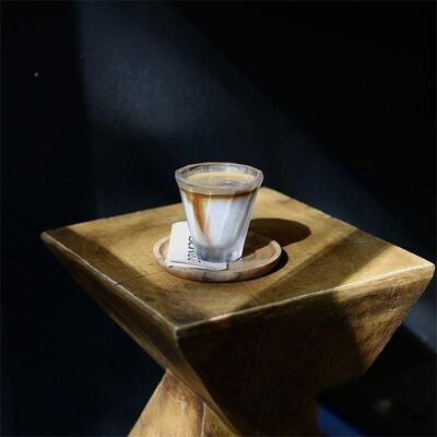 北无品牌/欧简约艺氧镁茶几化术现代民宿发客厅沙木纹创意床头柜