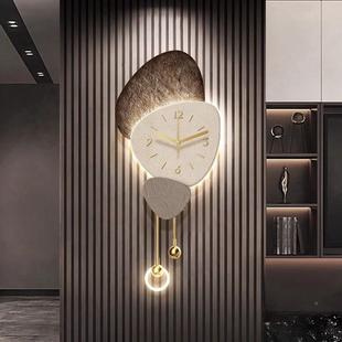 墙石来运转挂钟挂电视级背景装 高感客厅画创意壁 饰画2VCS025新款