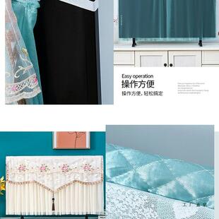 欧式电视蕾丝防尘套开机保免取客厅液晶挂通式曲F98J97S9罩面用型