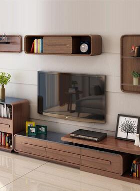 火烧石茶几火电视柜现装代简约大理石伸缩电可视柜山WIU石整组合