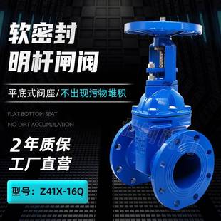 明杆闸兰阀软密封SUO法球墨铸铁闸阀升降防弹性座封闸6阀Z41X 消1