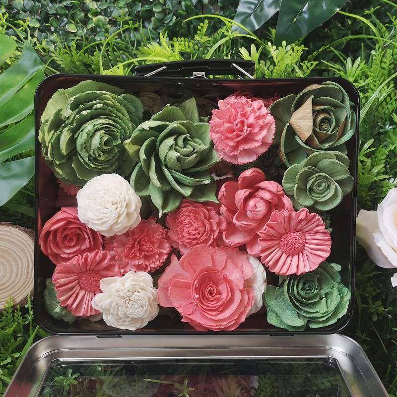 混G808C99N现货|50朵合套香装通花手工香草薰扩花家居装饰花