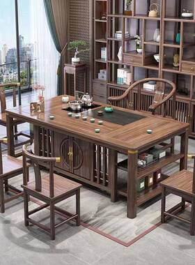 新茶中式全套实木OPM茶桌椅组合复古典台功家夫茶桌公室用办泡茶