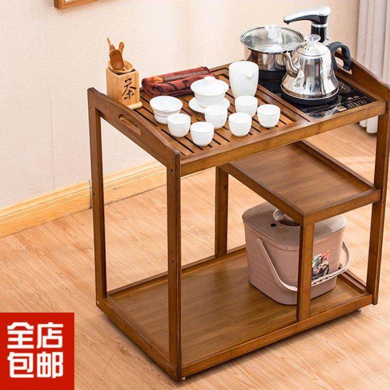 客厅移动茶台茶小功茶桌款新茶几家XLH用茶水柜夫茶具套装烧水一