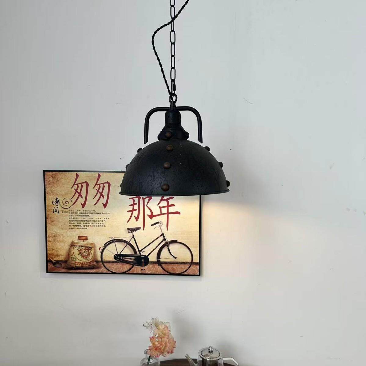 北欧风格美式乡古村卡尔984维斯铁复餐吊老式马灯怀旧艺灯手提油