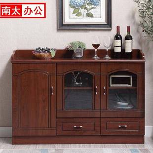 餐边柜DBP水办公室收纳柜厨靠房家用茶柜储物柜墙实木皮代简现约