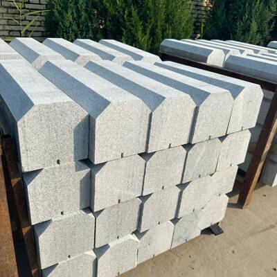 花10606岩挡树池石芝麻白喷砂火烧材地铺石园林沿岗石异路形加工