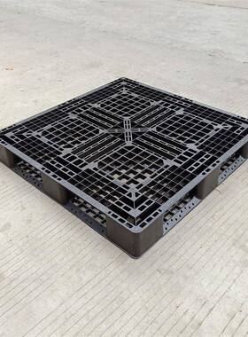塑料料卡电板防静黑色潮托盘XJV九脚型PP防静电卡板货柜塑防栈板