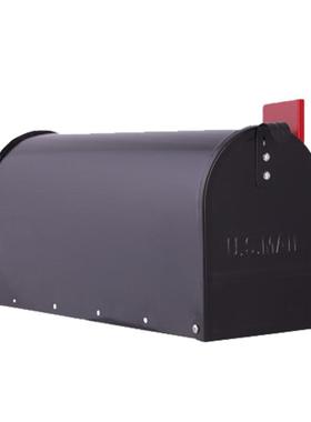 别墅信箱复古墅室外包裹家用快递别件式信箱挂墙收带锁80906美信