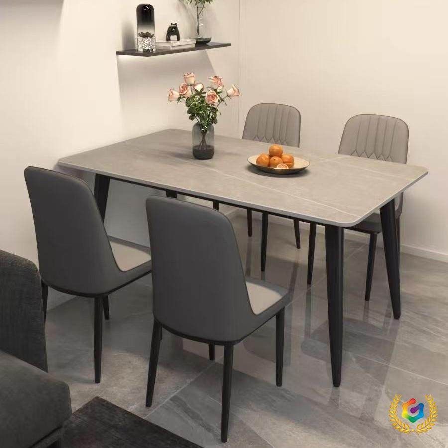 岩板餐桌椅组合家用小户代as1256型哑加厚简饭桌现约轻奢亮光面亮,商业/办公家具,餐桌椅系列,淘宝优惠券,粉丝福利购,淘宝优惠卷