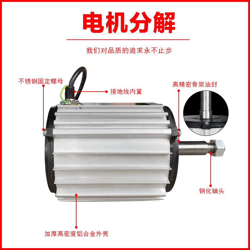 玻璃钢负压风机电机1460型养殖厂房换气扇排风扇纯铜马达电动机