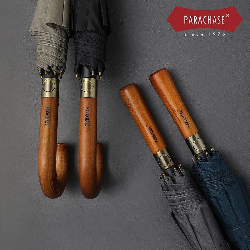 英伦绅士复古实木弯柄长柄伞男商务加固防风加大号抗暴雨直杆雨伞,居家日用,伞,淘宝优惠券,粉丝福利购,淘宝优惠卷