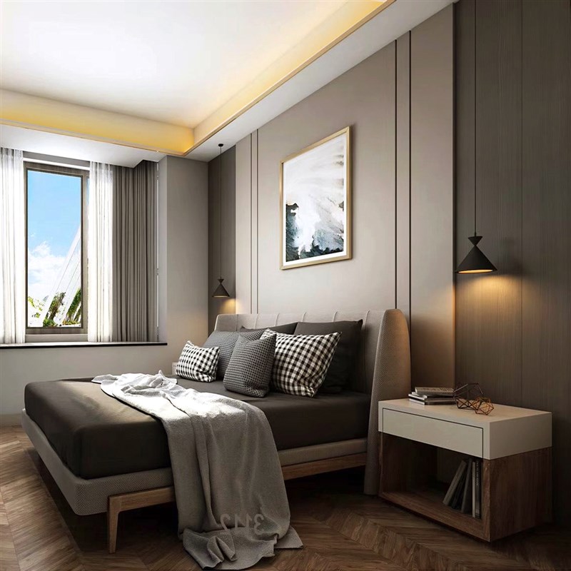 长沙高档木饰面板竹炭碳晶竹木纤维集成墙板背景墙环保护墙板翻新