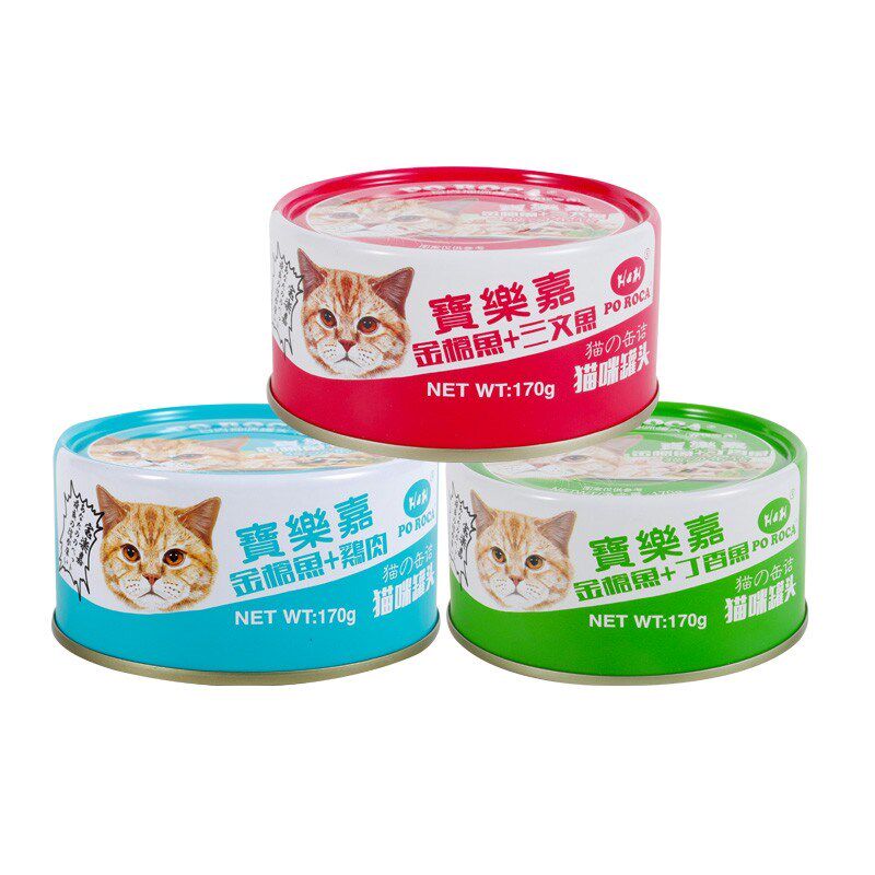 宝乐嘉猫罐头170g12罐成幼猫金枪鱼鸡肉丁香鱼味营养湿粮白肉罐头