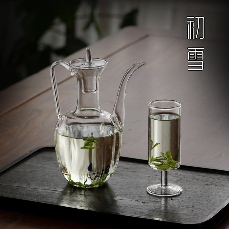 仿宋手执壶泡绿茶专用泡茶器茶具套装煮茶壶透明玻璃家用烧水壶