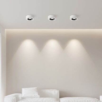 现代简约超薄led明装射灯全光谱护眼防眩客厅射灯走廊过道无主灯