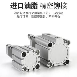 25X32X40X50X63 带导杆薄型三轴三杆气缸CQMB 5X15 CDQMB12