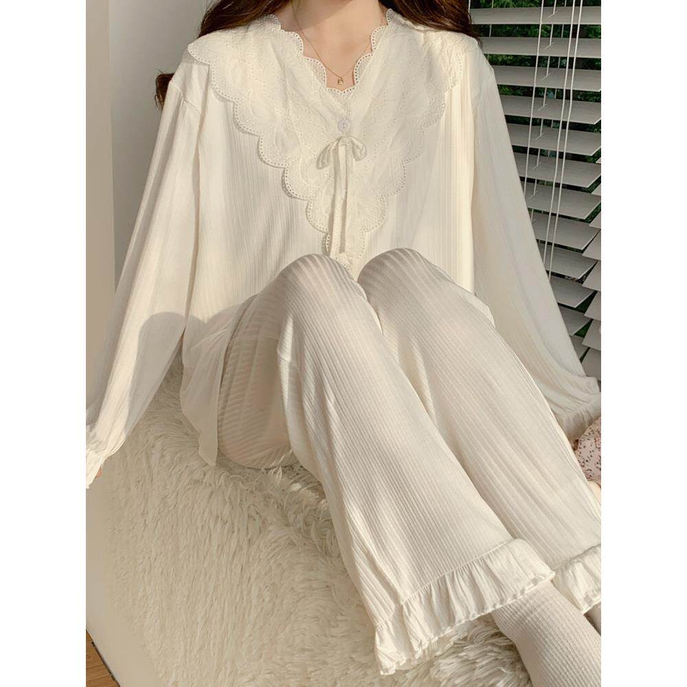 单色模态坐月子服夏季产后轻薄孕妇睡衣夏季两件套春秋季养老院服